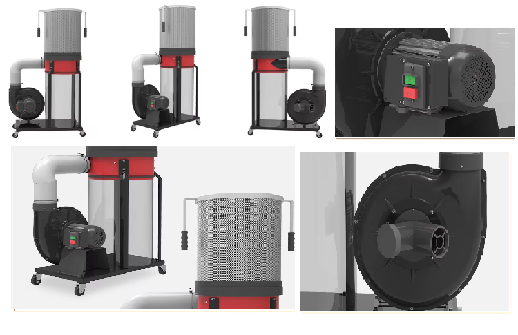 5000w powerful cyclone system dust collector DC25 - Image 2