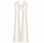 Nitrile Rubber Long Cuff Gloves